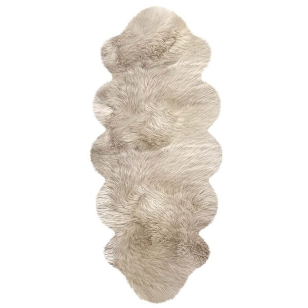 Art.-Nr. 182 LE- Australisches Lammfell aus zwei Fellen - leinen